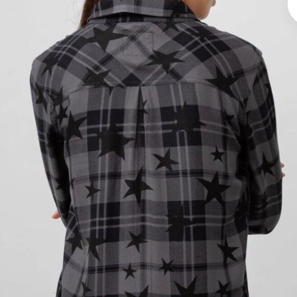 Rails Hunter Shirt Ash Twilight Stars sz M - Picture 5 of 11